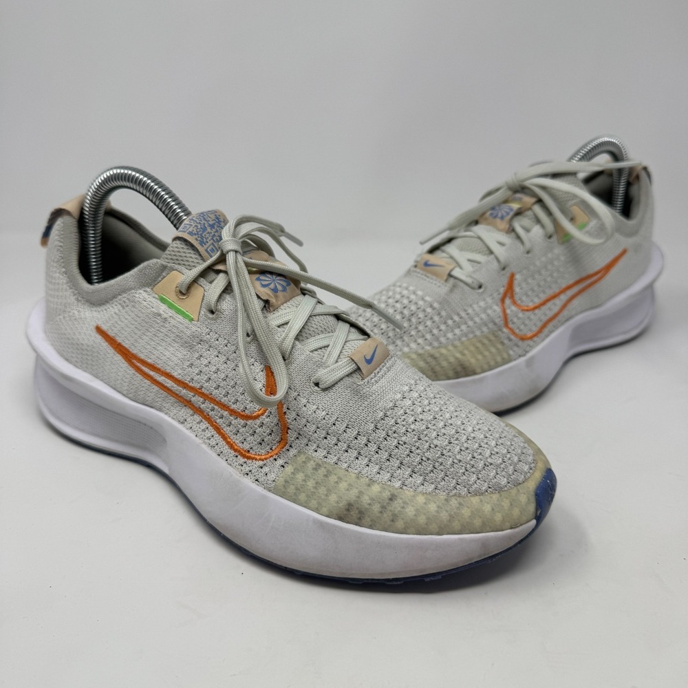 Nike Interact Run Light Bone Bright Mandarin Running Shoes FD2292-001 Women's 8